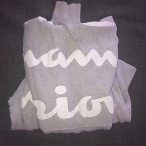 Gray champion hoodie
